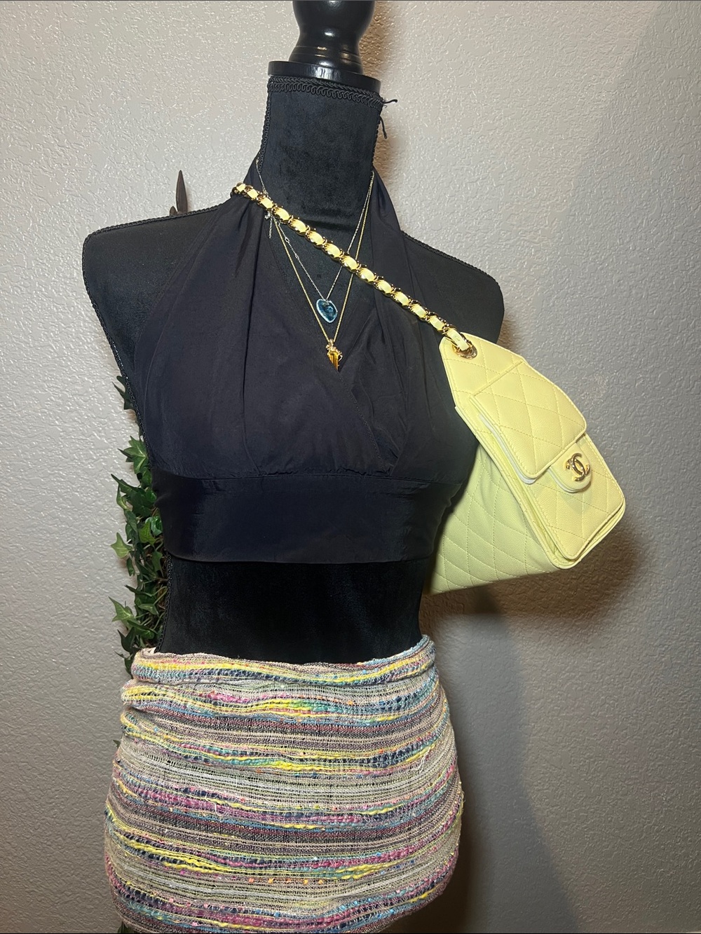 Black Halter Crop Top - Classic Women's Crop